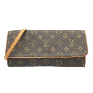 (D409) LOUIS VUITTON Pochette Twin GM